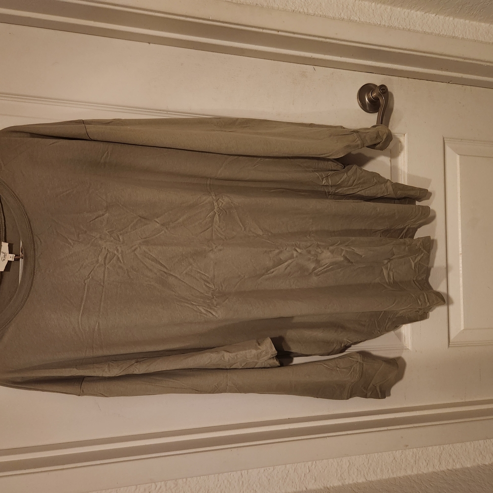 Easal Olive Long Sleeve Shirt Dress